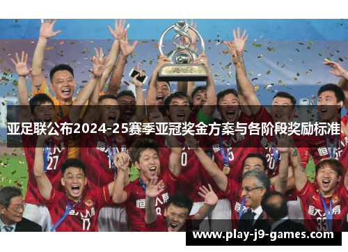 亚足联公布2024-25赛季亚冠奖金方案与各阶段奖励标准